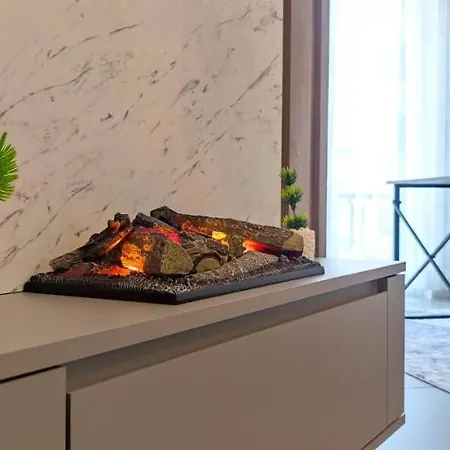 Luxury Apartment With A Fireplace!