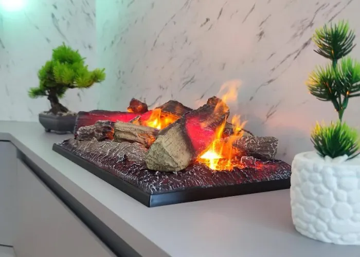 Apartman Luxury Apartment With A Fireplace And Free Parking!